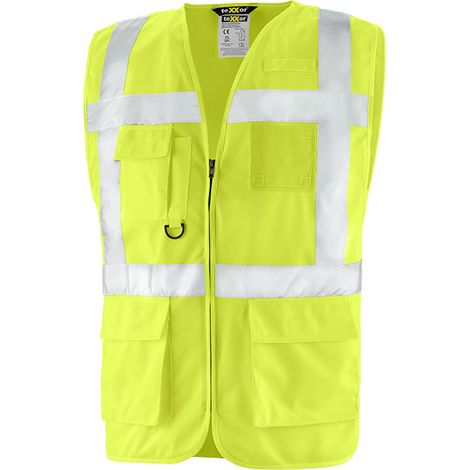 teXXor® Warnschutz-Weste DUNDAS 100% Polyester leuchtgelb 4208 Gr. XXL (1/4)