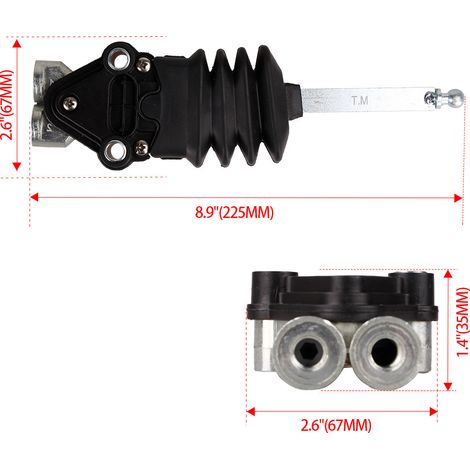 Vehicle modification parts: Cabin airbag height control valve for MB/DAF trucks 4640070110 (one set)--DTEKGAZ (1/4)