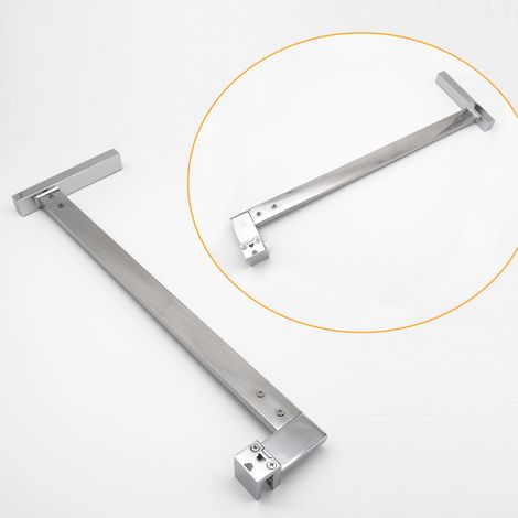 Stabilisator Haltestange für 6-8 mm Duschen Walk In Duschabtrennung chrom eckig 49.5 cm (1/5)