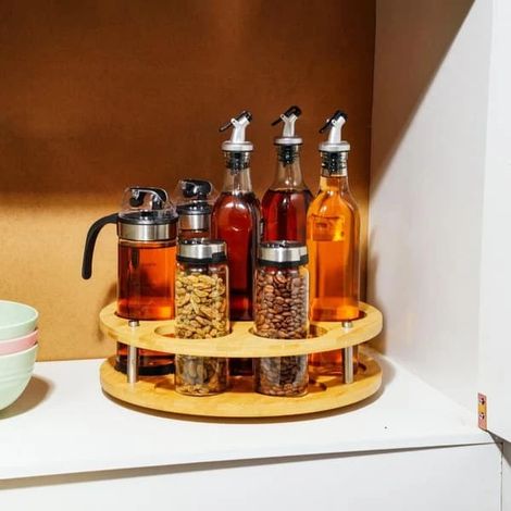 Panier ou organiseur pour accessoires de café, en bambou, pour capsules, filtres, tasses ou comptoir de bar à café.-AquaForge (1/5)