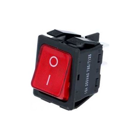 Pulsador 30x22mm rojo 4F