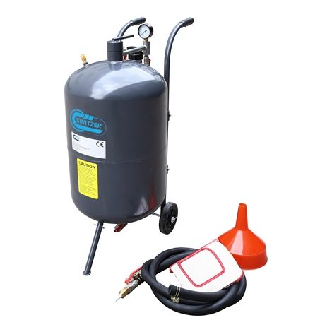 SwitZer 20 Gallon Sandblaster With Nozzle Pressure Gauge 2.5m Hose Filling Funnel