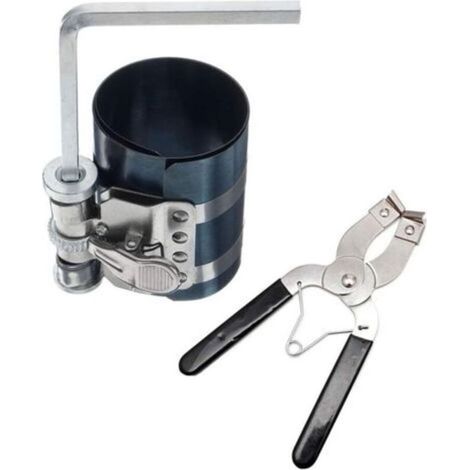Kit de montage et démontage des segments de piston pour moteurs automobiles – Outil de compression réglable + pince d’installation ajustable (1/4)