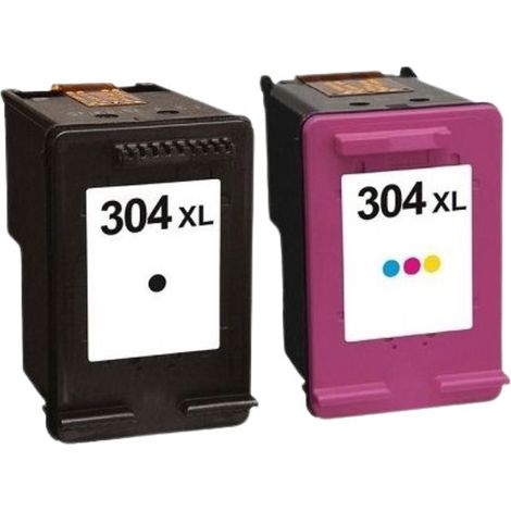 Pack de Cartouches Compatibles HP 304 XL – Noir & Couleur pour Imprimantes HP DeskJet & Envy
