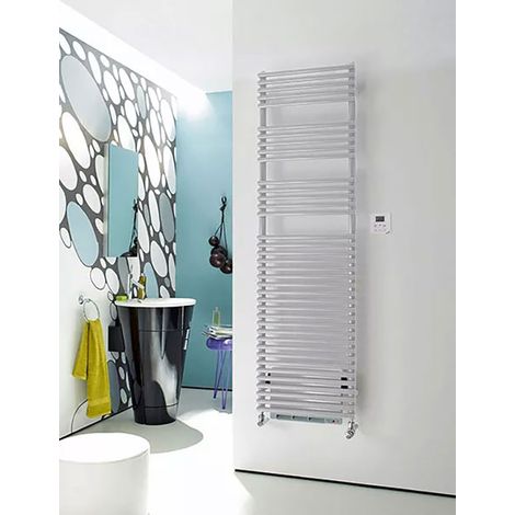 Sèche-serviette soufflant électrique blanc - HxL : 1746x496mm - 1000 Watt - LFE-170-50/IFS/B