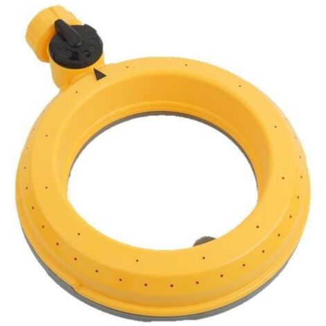 Ensemble de 2 arroseurs de pelouse à base annulaire pour petites et moyennes surfaces, arroseur circulaire à 360 degrés avec débit d'eau doux, adapté à l'arrosage de la pelouse et du jardin