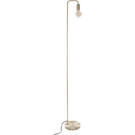 Lampadaire sur Pied Keli - Doré - H 150 cm, Métal, Style Contemporain - Pour Salon, Chambre, Bureau (1/5)