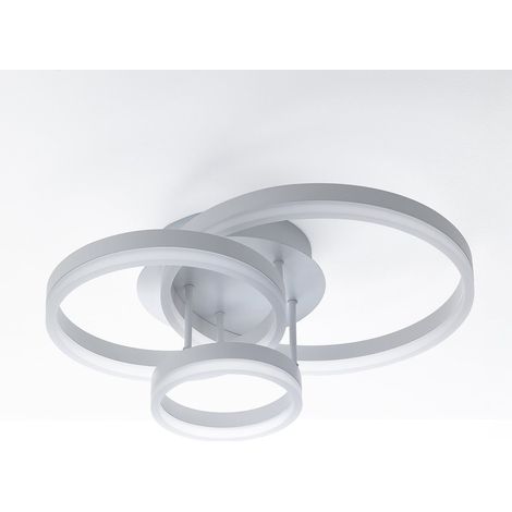 Lámpara de techo LED moderna con anillos 36W 3000K Wem White