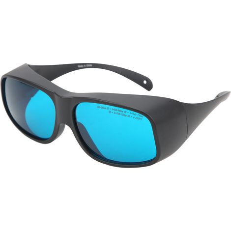 Lunettes de protection laser 650 nm, lunettes anti-laser enveloppantes, adaptées aux personnes myopes, noires (1/5)