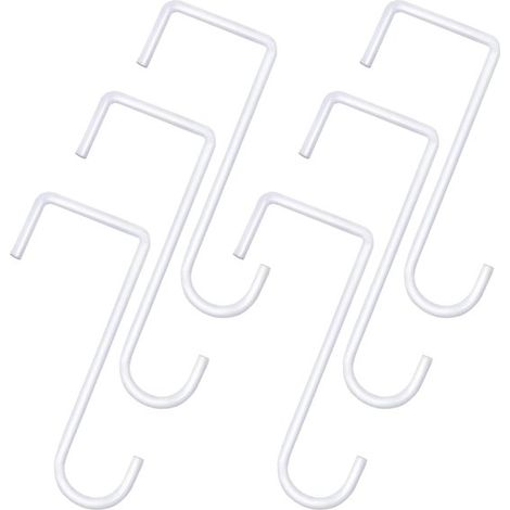 Ganchos de acero inoxidable para vallas, ideales para iluminación y decoración de jardines - 6 unidades (1/5)