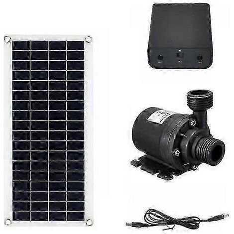 Pompe à eau solaire 50 W, 800 L/h, 12 V CC, faible bruit, pour fontaines de jardin et maisons (1/4)