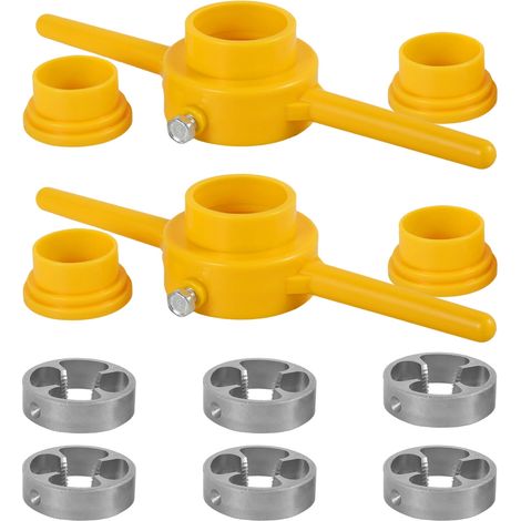 Kit De Taraudeur Pour Tubes En PVC - 12 Pièces - Filières 1/2 NPT 3/4 Pouces 1 Pouces - Pour Raccords Filetés - Manuel (1/5)