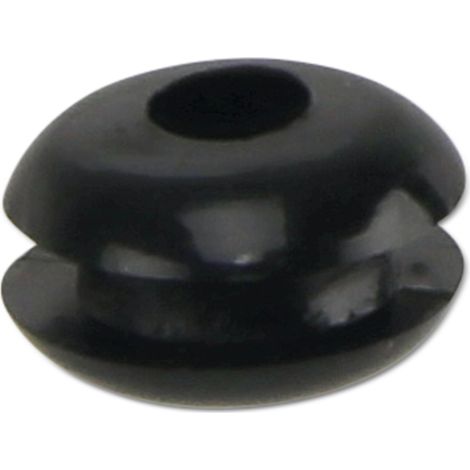 Passe-fil KSS PVC, noir, épaisseur 1,7, diamètre du trou 3, fermé, 1 pièce (1/2)