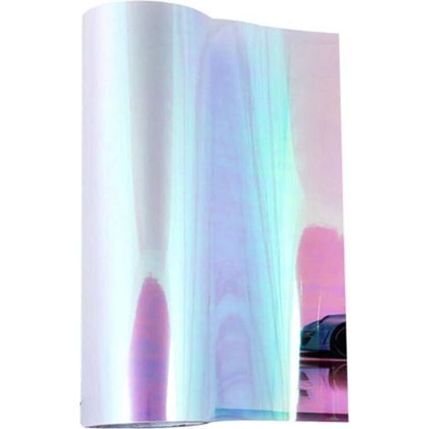 Film autocollant en vinyle pour phare de voiture - 30 x 120 cm - Couleur caméléon transparente (1/4)