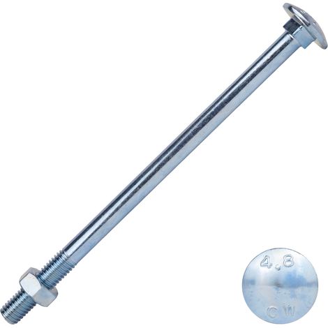 Boulon TRCC galvanisé M8 x 140 mm - 50 pièces
