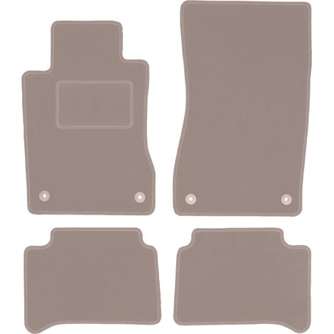 Beige Veloursmatten für: Mercedes E W211 Limousine, Kombi (2002-2009) (1/5)