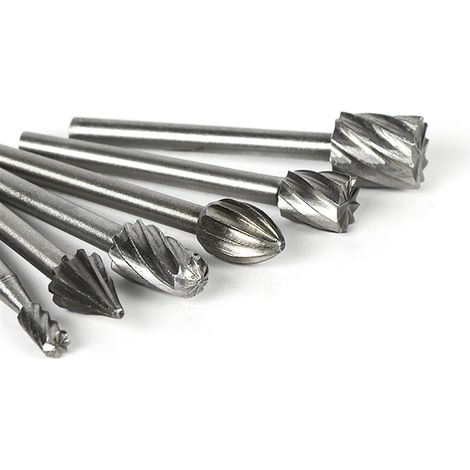 Holzfräser, 10 Stück/Set, Rotationsfräser, Fräsfräser, Fräsbohrer, Werkzeug, Zubehör, Holzbearbeitung, Metallbearbeitung, mit Kastenfräsen-Bit (1/4)