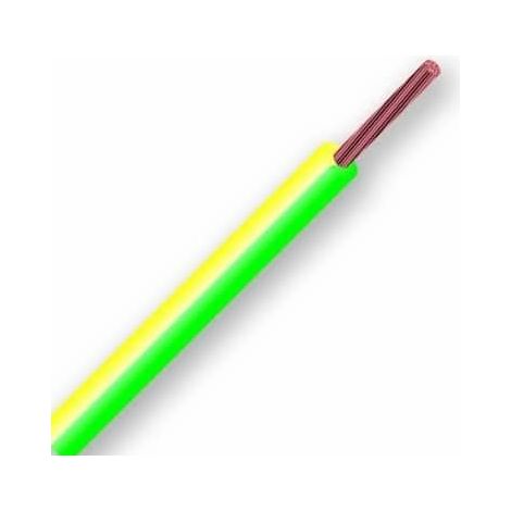 Cable electrico manguera H07V-K seccion 1x1.5 mm 10 M Verde-Amarillo (1/2)