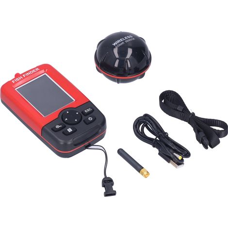Émetteur de poissons sonar sans fil ZNAZTYQ003, détecteur visuel portable avec écran LCD rétroéclairé TFT (1/5)