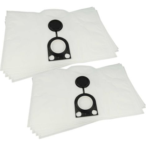 vhbw 10x bolsa compatible con Starmix NSG uClean 1420 aspiradora vellón micro, capacidad de 20 L, 31 cm x 51 cm blanco (1/5)