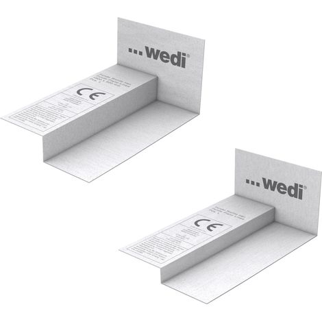 Wedi – Bande d'étanchéité pente gauche pour receveurs de douche Fundo Riolito – Dimensions 160x100x65mm – Compatible avec Fundo Neo/Plano Linea