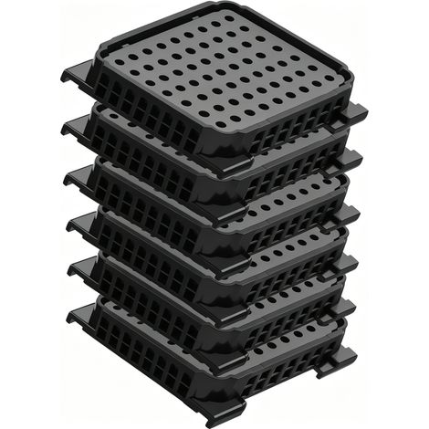 6er-Pack Aktivkohlefilter für Liebherr-Kühlschränke 9096989, 9882460, 988246000 Fresh Air 7440021-00 mit Aktivkohle für Kühlschränke, schwarz (1/5)