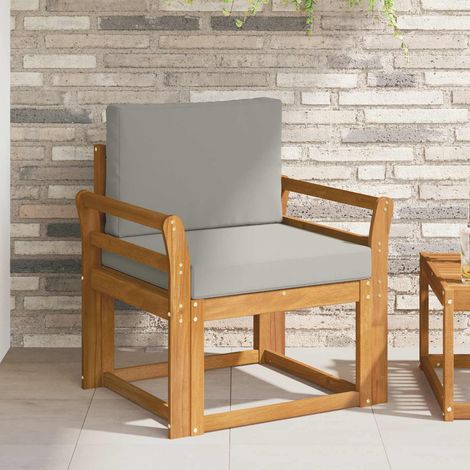 Outdoor-Sofa Massives Akazienholz und Polyester (1/5)