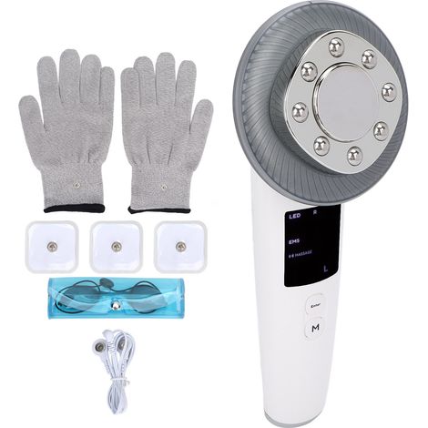 Appareil minceur 7 en 1, lumière bleue et rouge, 3 vitesses, radiofréquence, électrostimulation musculaire (RF/EMS), appareil de beauté pour la peau, prise 100-240 V. (1/5)