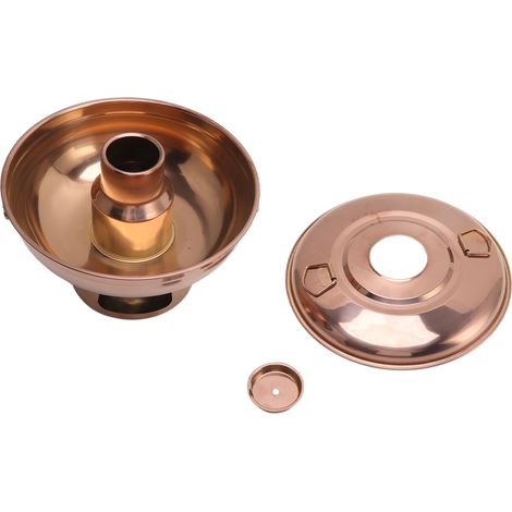 Style chinois 410 en acier inoxydable charbon de bois petite marmite à glace sèche marmites vieux pékin personne seule or Rose