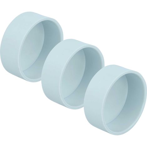 vhbw 3x Tappo chiusura per impianto di aspirazione centralizzata, diametro all'interno, sistema di tubi da 50,8 mm / 2"