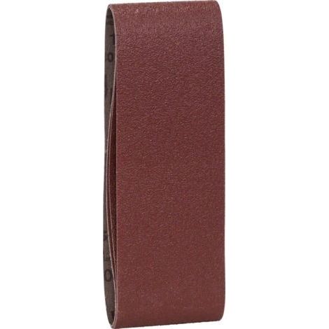 Bosch Set de 3 bandes abrasives pour ponceuses à bande, qualité rouge (1/2)