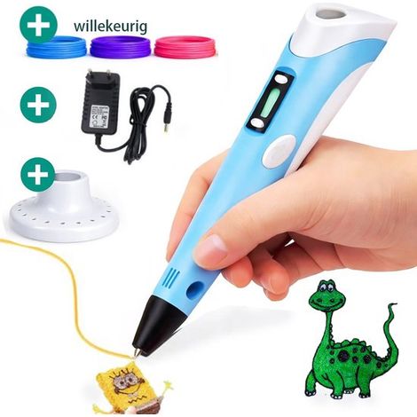 Stylo 3D – Kit démarrage – Haute température – 9 mètres filament – Enfants et adultes – Recharge incluse (1/5)