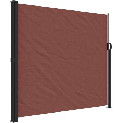 Auvent latéral rétractable marron 180x500 (1/5)