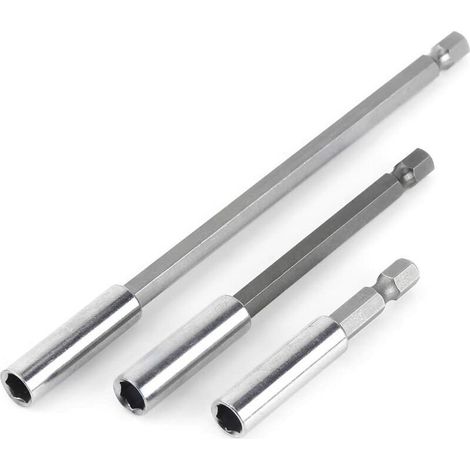 3 Magnetische Sechskant-Verlängerung für elektrische Bohrmaschinen, passend für die meisten Bohrer und Schraubendreherbits für elektrische Schraubendreher (1/5)