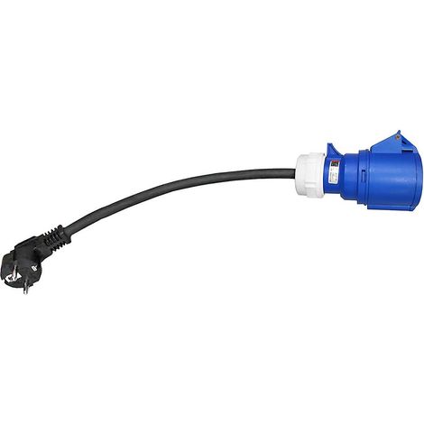 Chargeur pour véhicule électrique, prise femelle 3 broches, adaptateur étanche, montage mural, 32 A, monophasé, 7 kW, portable (1/5)