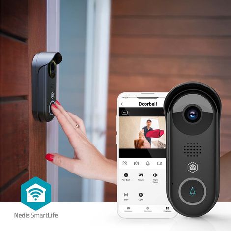 Nedis TÜRSPRECHANLAGE SMARTLIFE (WIFICDP11BK)