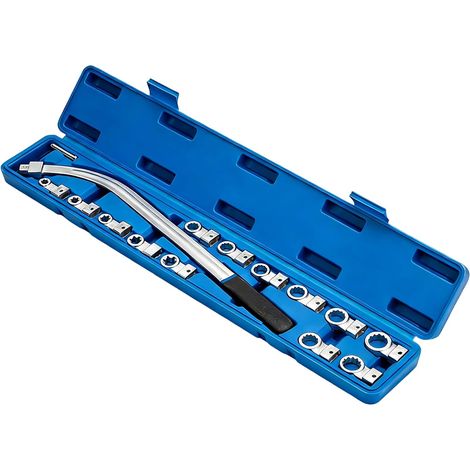 Jeu d'Outils pour Poulie de Courroie  Clé de Démontage et Desserrage de Tension  Outil de Tendeur pour Courroie Serpentine - pour Automobiles Berlines Pick-up Remorques Camping-cars et Camions (1/5)