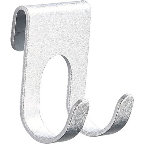 Ganci porta rasoio 2 pezzi, porta rasoio da bagno in acciaio inossidabile, gancio multiuso per rasoio, porta rasoio senza trapano per bagno e cucina, argento (1/4)