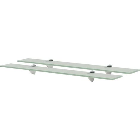 vidaXL Floating Shelves 2 pcs Glass 70x20 cm 8 mm (1/5)