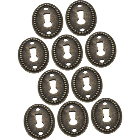 50 inserts ovales décoratifs pour serrure, en alliage de zinc (1/5)