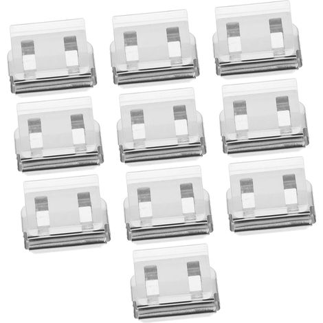 Lot de 10 Verrous de Fenêtre en Plastique Robustes Clé Sécurisée Butée de Fenêtre Coulissante Antivol pour Bureau et Habitation Fixation sans Outil Facile à Réinstaller Sécurité