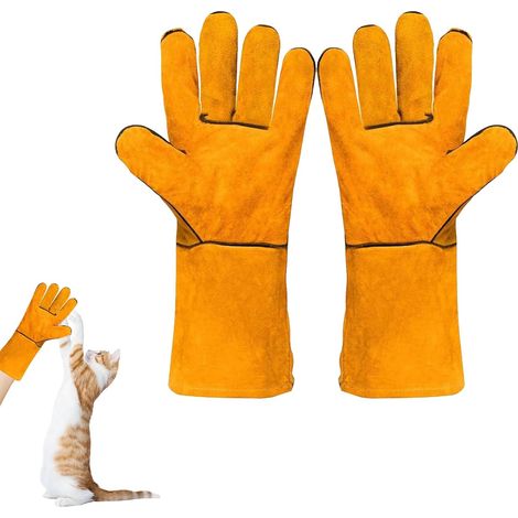 1 Pair Bite Resistant Gloves Cat Bite Resistant Gloves Anti Scratch Training Gloves Anti-bite Work Gloves Garden Gloves Protect Your Hands From (1/5)
