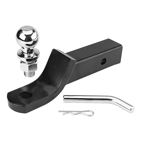 Trailer Hitch Ball Bracket Trailer Ball 2 Inch/50 Mm Mount Tongue Hitch Receiver for Towing Truck Caravan Tow Bar (1/5)