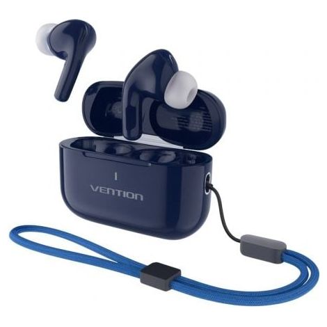 Auriculares Bluetooth Vention Echo Lite E11 Plus con estuche de carga/ Autonomía 30h/ Azules