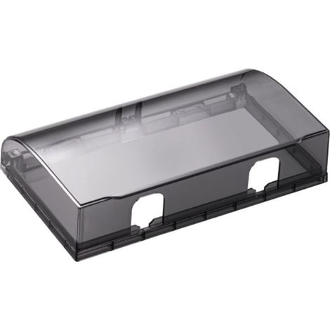Couvercle de prise de courant, pour interrupteur, étanche, autocollant, 86 cache-prises, design plus large, pour salle de bain, maison, extérieur, noir (1/5)