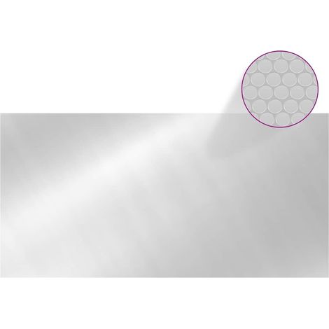 vidaXL Cubierta de piscina PE plateado 975x488 cm (1/2)