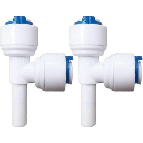 1/4-Zoll-Schnellkupplungen für Umkehrosmoseanlagen, kompatibel mit T33-Inline-Wasserfiltern, Schnellkupplungen für Wasserschläuche (2 Stück) (1/5)