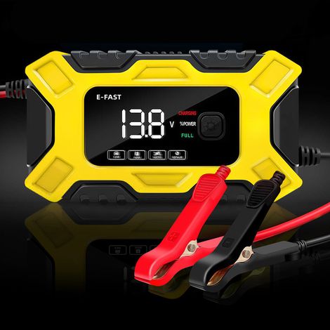 Chargeur batterie 12V 6A nouvelle génération, redresseur intelligent SMART REPAIR, AGM, voiture moto, protections multiples, câble cuivre, prise EU