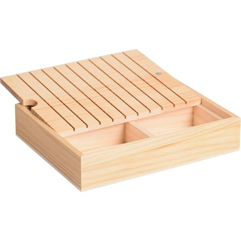 Organisateur de bobines, Organisateur de fil à broder en bois avec boîte de rangement Fournitures de couture et de loisirs
