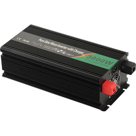 Sinus-Wechselrichter mit 12 V DC-Eingang und 220–240 V AC-Ausgang, Kfz-Wechselrichter mit USV und 220-V-EU-Stecker (1/5)